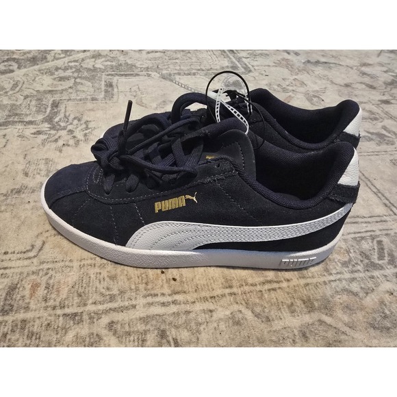 Puma Other - Puma Smash Suede Navy White Kid's Casual Sneakers Shoes Size 4